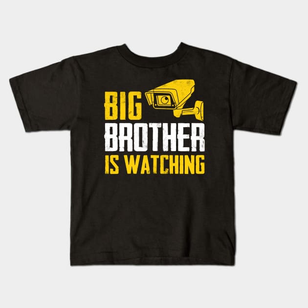 Big Brother Is Watching Kids T-Shirt by TextTees